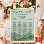 Plan rozmieszczenia gości weselnych z motywem zimowym - Winter